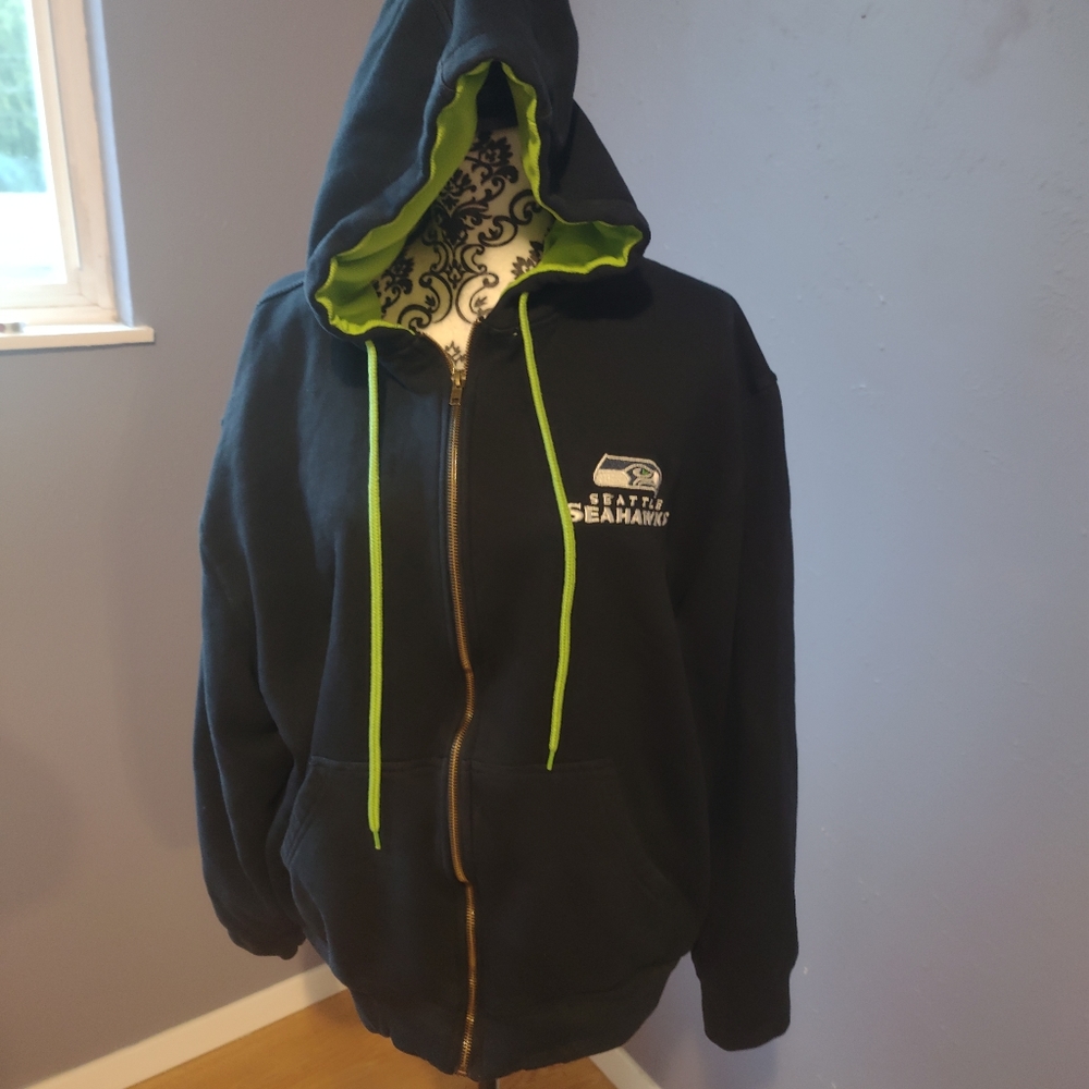 Seahawks XL men's zip up hoodie